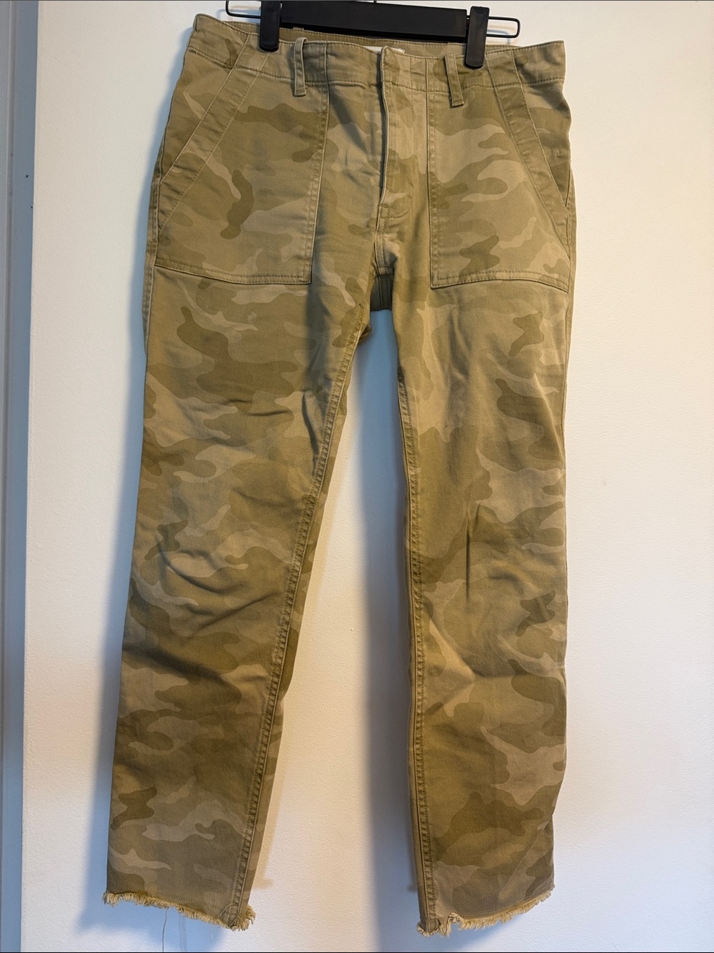 Nili Lotan Beige Camo Jenna Pant
